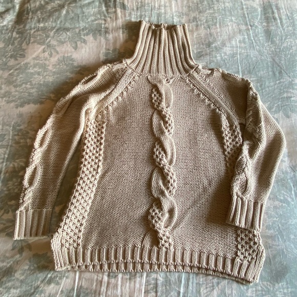 525 America Cotton Fisherman Turtleneck Sweater - Picture 4 of 13